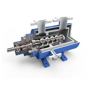 Трехвинтовой насос с двойной рубашкой